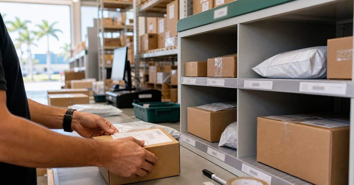 Persona comparando opciones de envío internacional antes de comprar online